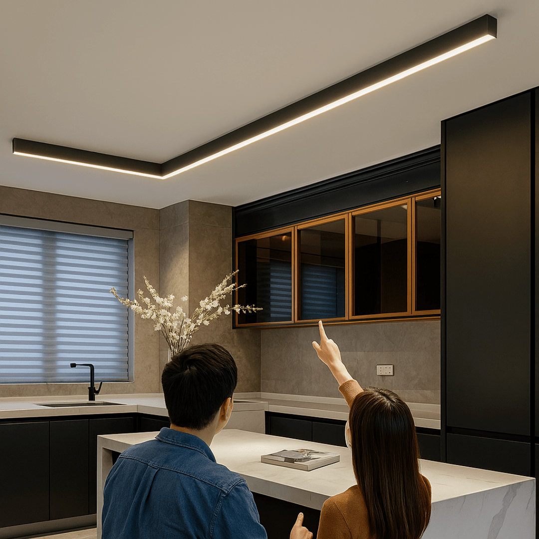 Lámpara de techo LED minimalista con diseño escandinavo