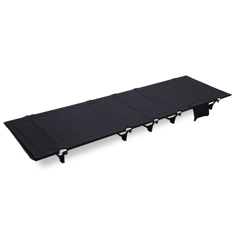 Cama plegable ligera para exteriores CLS, cama de camping sencilla para el ocio (negra)