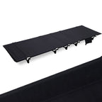 Cama plegable ligera para exteriores CLS, cama de camping sencilla para el ocio (negra)