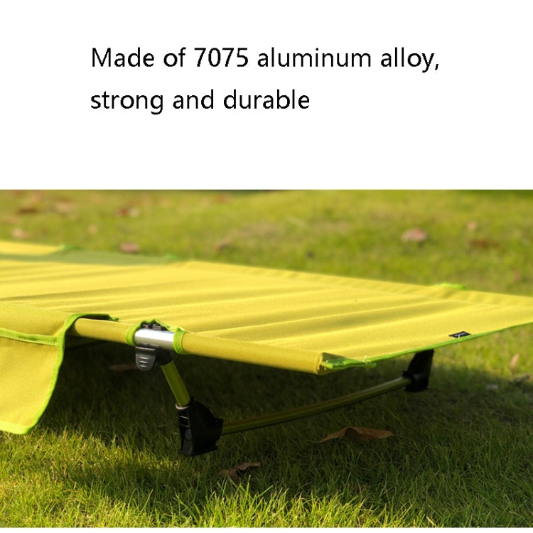 Cama plegable ligera para exteriores CLS, cama de camping sencilla para el ocio (negra)