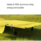 Cama plegable ligera para exteriores CLS, cama de camping sencilla para el ocio (negra)