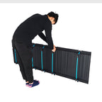 Cama plegable ligera para exteriores CLS, cama de camping sencilla para el ocio (negra)