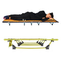 Cama plegable ligera para exteriores CLS, cama de camping sencilla para el ocio (negra)