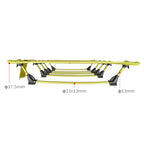 Cama plegable ligera para exteriores CLS, cama de camping sencilla para el ocio (negra)