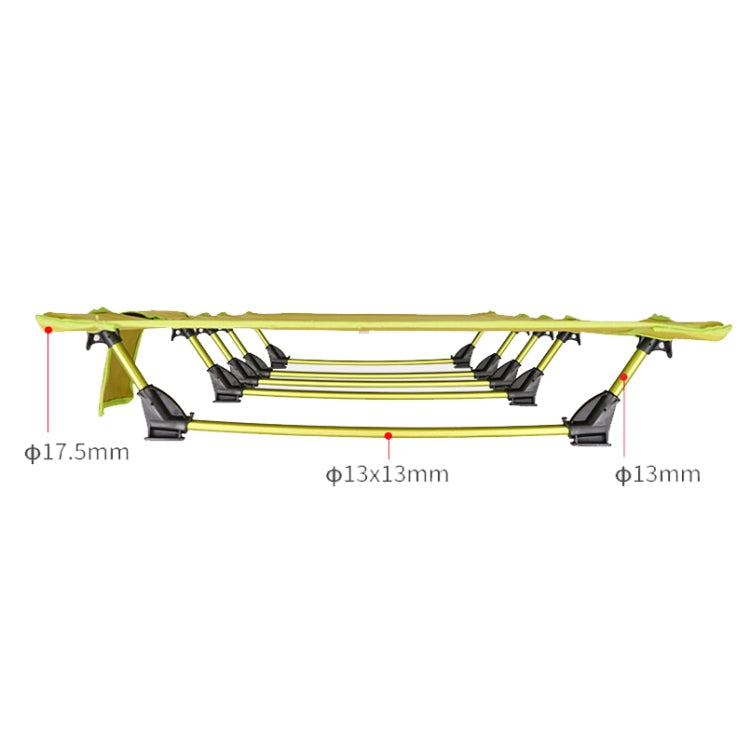 Cama plegable ligera para exteriores CLS, cama de camping sencilla para el ocio (negra)