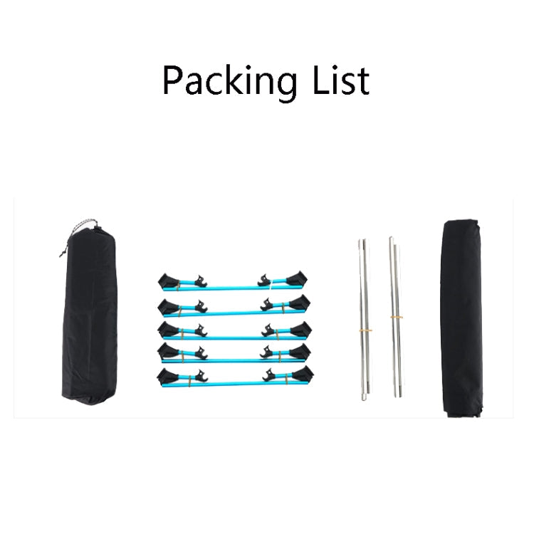 Cama plegable ligera para exteriores CLS, cama de camping sencilla para el ocio (negra)