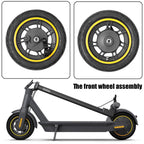 Neumático delantero sin cámara de 10 pulgadas para patinete eléctrico Ninebot MAX G30 (amarillo)