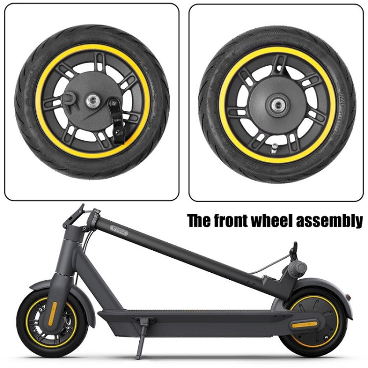 Neumático delantero sin cámara de 10 pulgadas para patinete eléctrico Ninebot MAX G30 (amarillo)