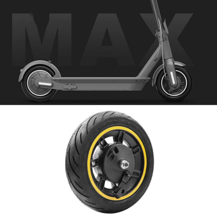 Neumático delantero sin cámara de 10 pulgadas para patinete eléctrico Ninebot MAX G30 (amarillo)