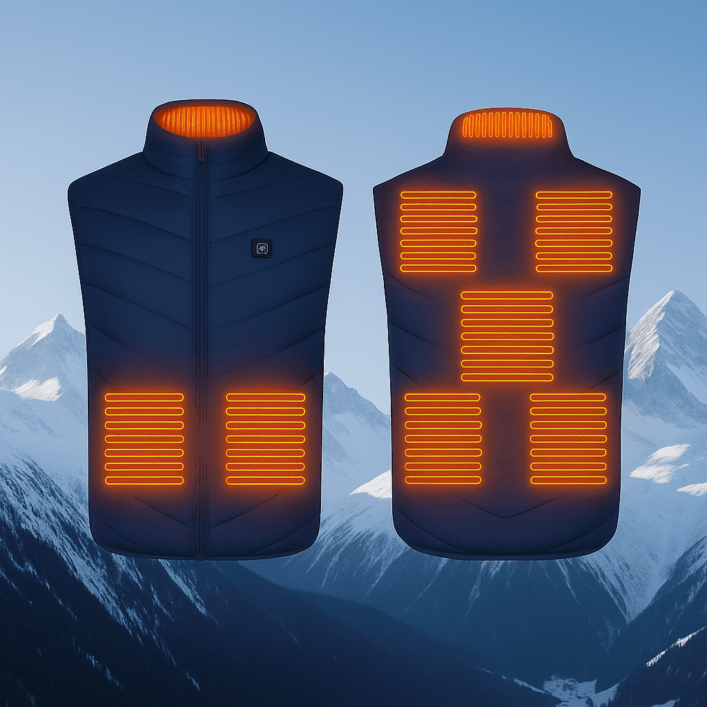 Chaleco calefactable unisex recargable por USB ThermiVest