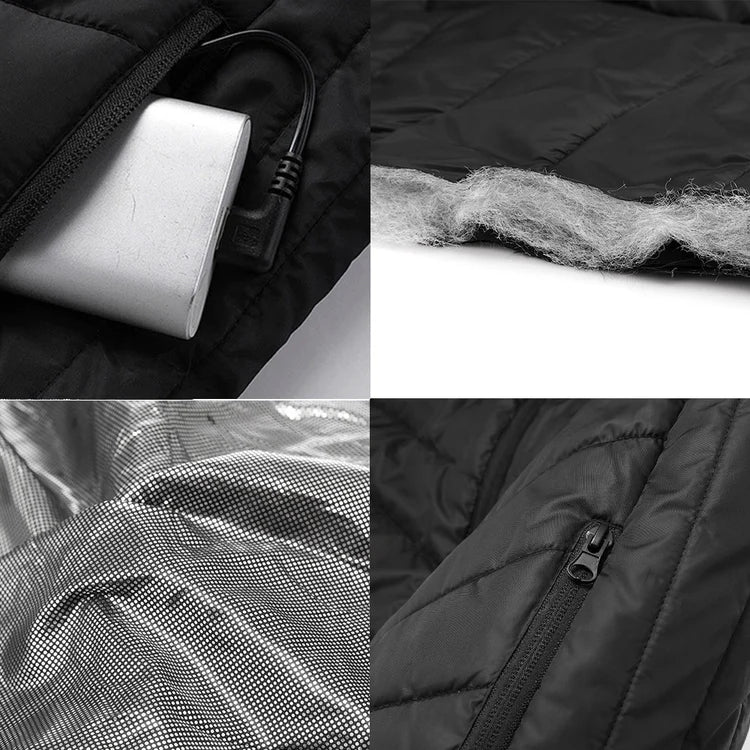 Chaleco calefactable unisex recargable por USB ThermiVest