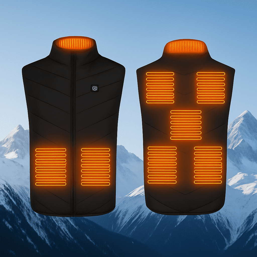 Chaleco calefactable unisex recargable por USB ThermiVest