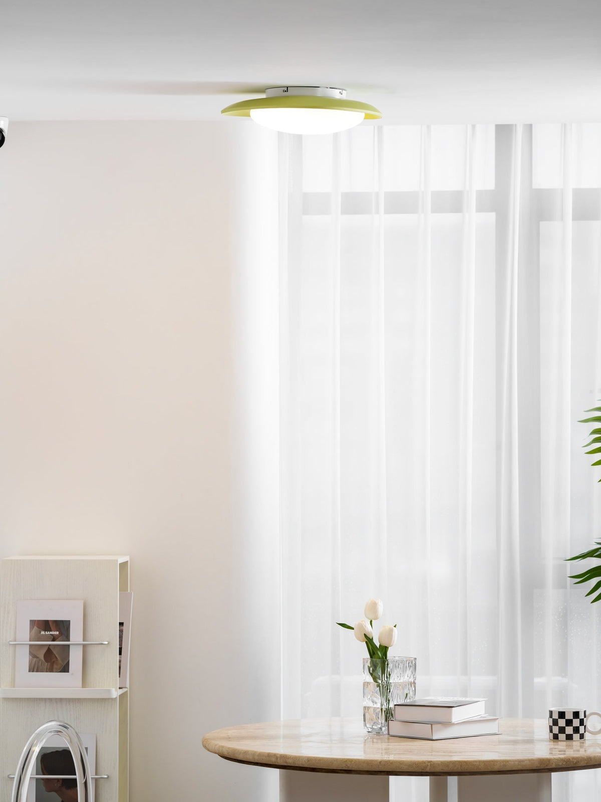 Lámpara de techo Resina Ovalada Verde Beige Woonkamer Slaapkamer LED 3000K 4000K 6000K Ø36 Ø46cm Organisch Plafonnière Dimbaar