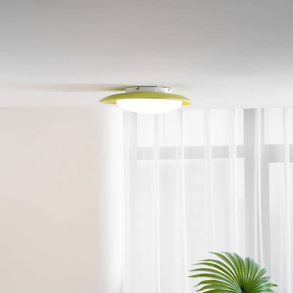 Lámpara de techo Resina Ovalada Verde Beige Woonkamer Slaapkamer LED 3000K 4000K 6000K Ø36 Ø46cm Organisch Plafonnière Dimbaar