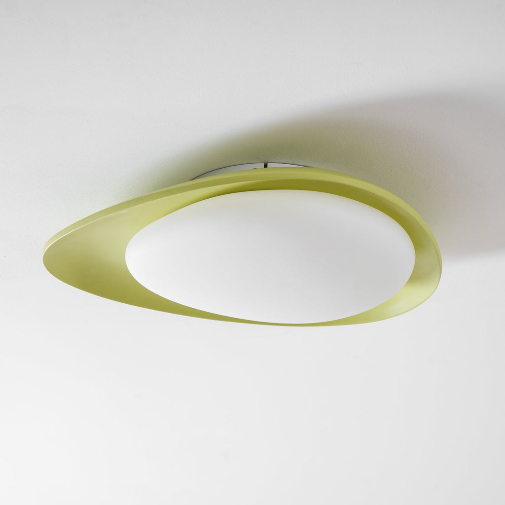 Lámpara de techo Resina Ovalada Verde Beige Woonkamer Slaapkamer LED 3000K 4000K 6000K Ø36 Ø46cm Organisch Plafonnière Dimbaar