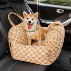 Travelpup | Cama para perros con correas de seguridad ajustables | Viajes en coche cómodos y seguros