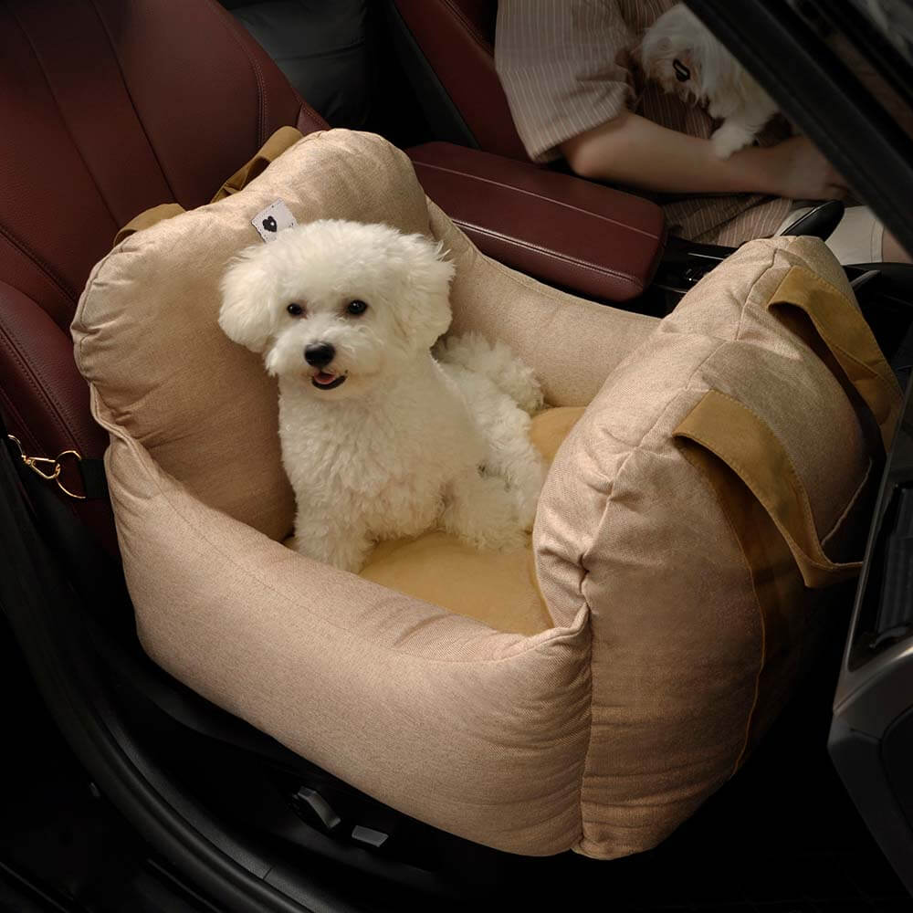 Travelpup | Cama para perros con correas de seguridad ajustables | Viajes en coche cómodos y seguros