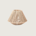 Lámpara de techo geométrica de madera | Diseño de cuerda de yute natural