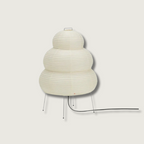 Lámpara de pie japonesa de papel de arroz | Diseño de farol escalonado