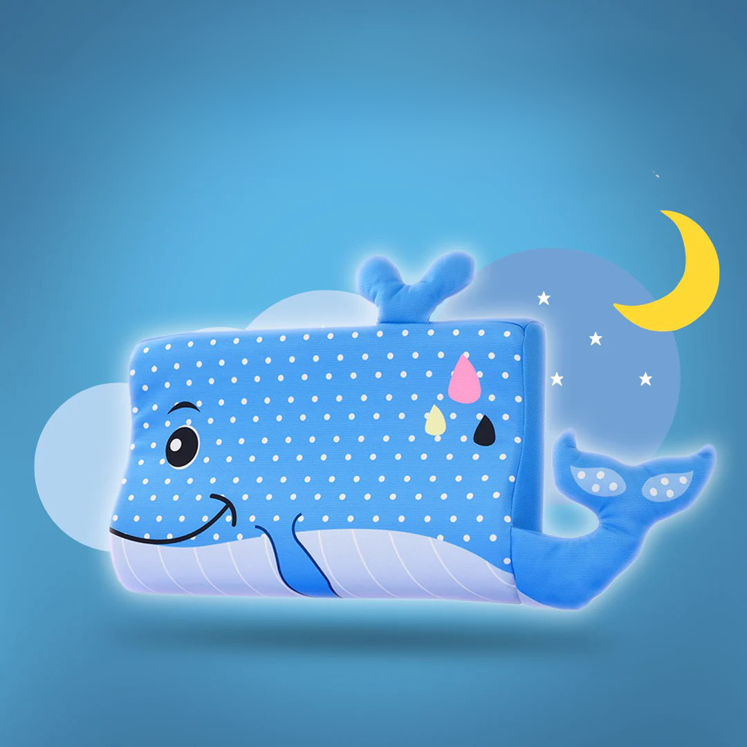 CuddlyPillow – Almohada ergonómica transpirable para niños | Soporte para el cuello y posición saludable para dormir