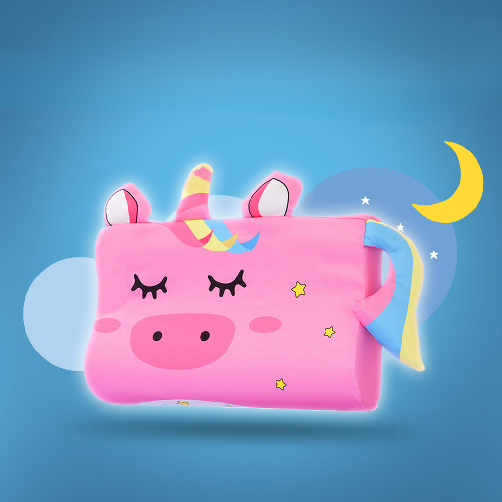 CuddlyPillow – Almohada ergonómica transpirable para niños | Soporte para el cuello y posición saludable para dormir