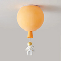 Lámparas de techo para niños con LED en el diseño del mundo y los astronautas