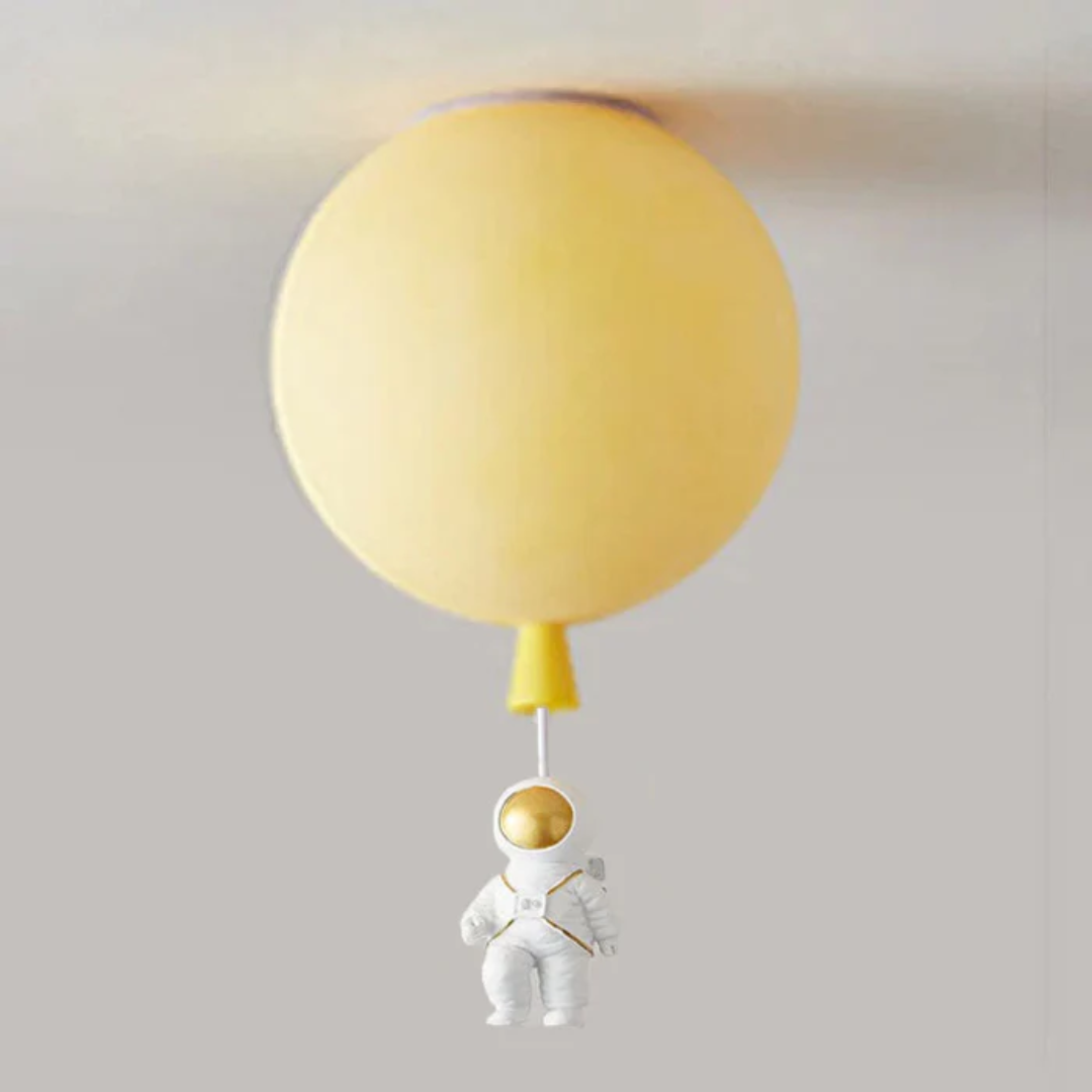 Lámparas de techo para niños con LED en el diseño del mundo y los astronautas