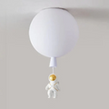 Lámparas de techo para niños con LED en el diseño del mundo y los astronautas