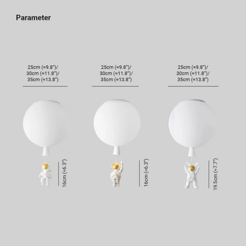 Lámparas de techo para niños con LED en el diseño del mundo y los astronautas