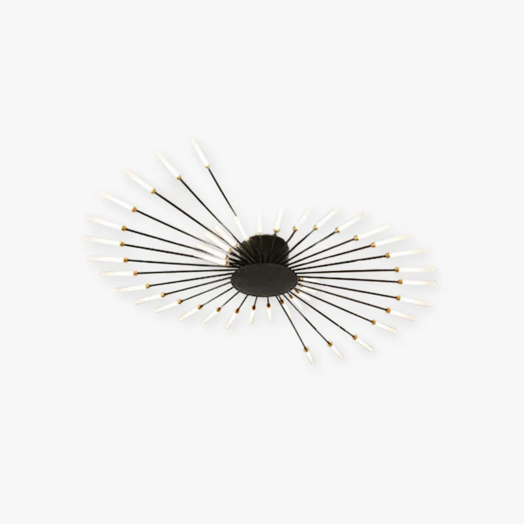 Lámpara de techo moderna con varios brazos de luz para una iluminación potente y elegante.