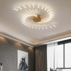 Lámpara de techo moderna con varios brazos de luz para una iluminación potente y elegante.