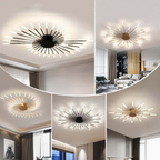 Lámpara de techo moderna con varios brazos de luz para una iluminación potente y elegante.