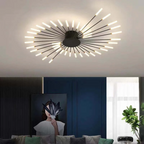Lámpara de techo moderna con varios brazos de luz para una iluminación potente y elegante.