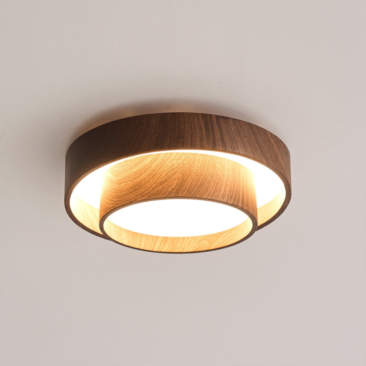 Plafón Walnootlook LED Redondo 40cm 50cm Diseño Moderno