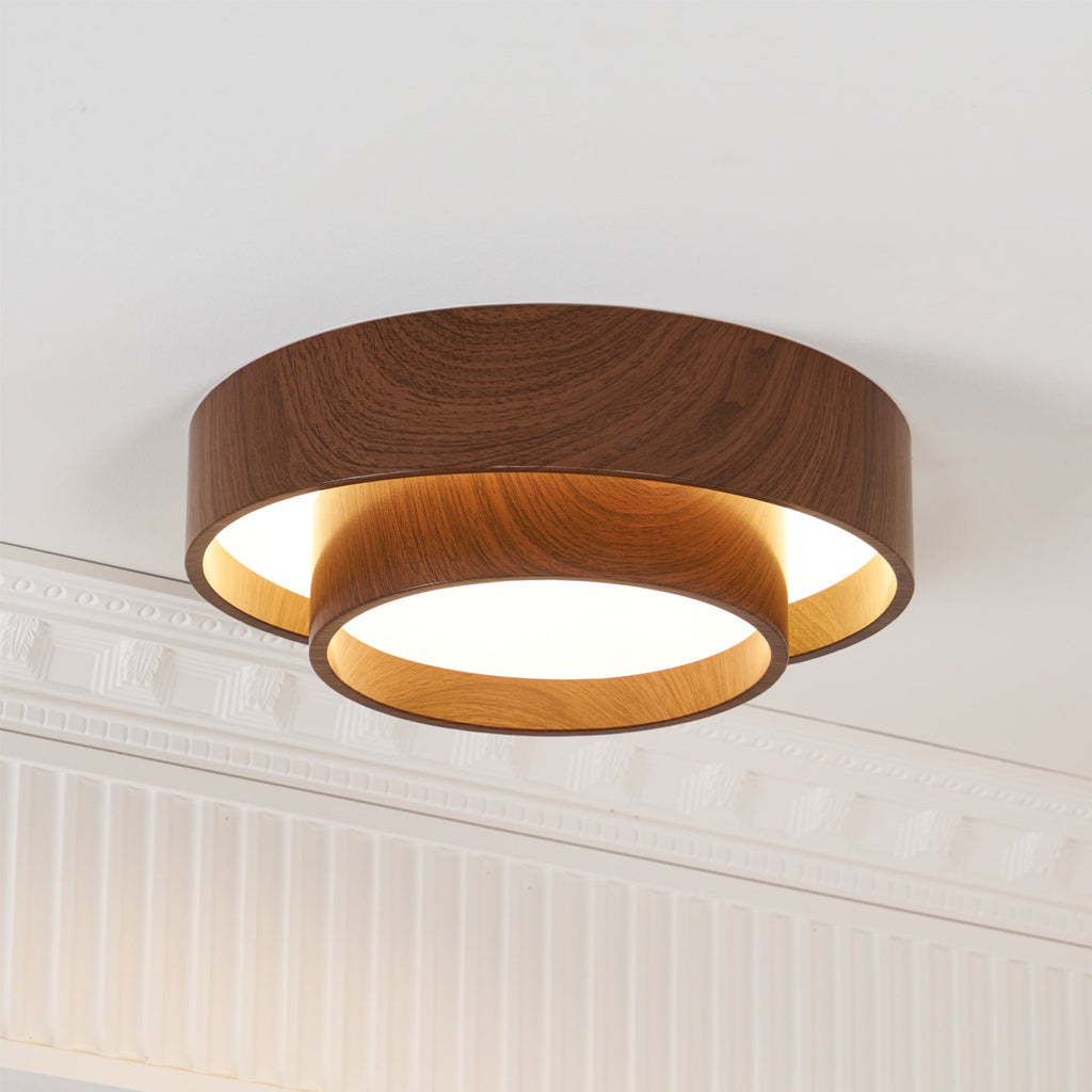 Plafón Walnootlook LED Redondo 40cm 50cm Diseño Moderno