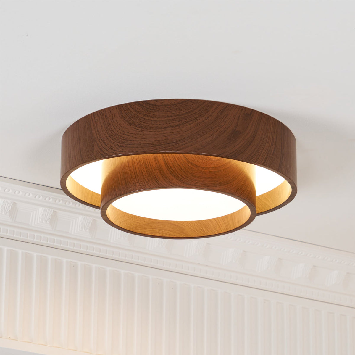 Plafón Walnootlook LED Redondo 40cm 50cm Diseño Moderno
