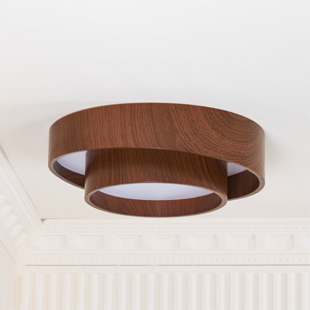 Plafón Walnootlook LED Redondo 40cm 50cm Diseño Moderno
