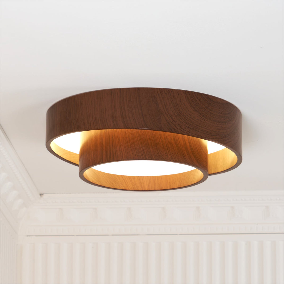 Plafón Walnootlook LED Redondo 40cm 50cm Diseño Moderno