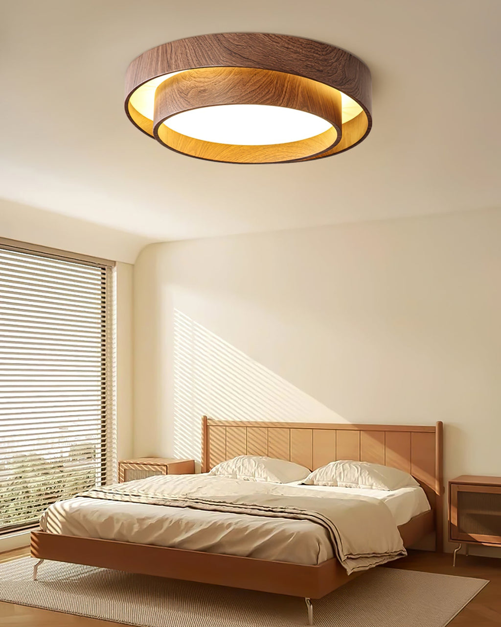 Plafón Walnootlook LED Redondo 40cm 50cm Diseño Moderno
