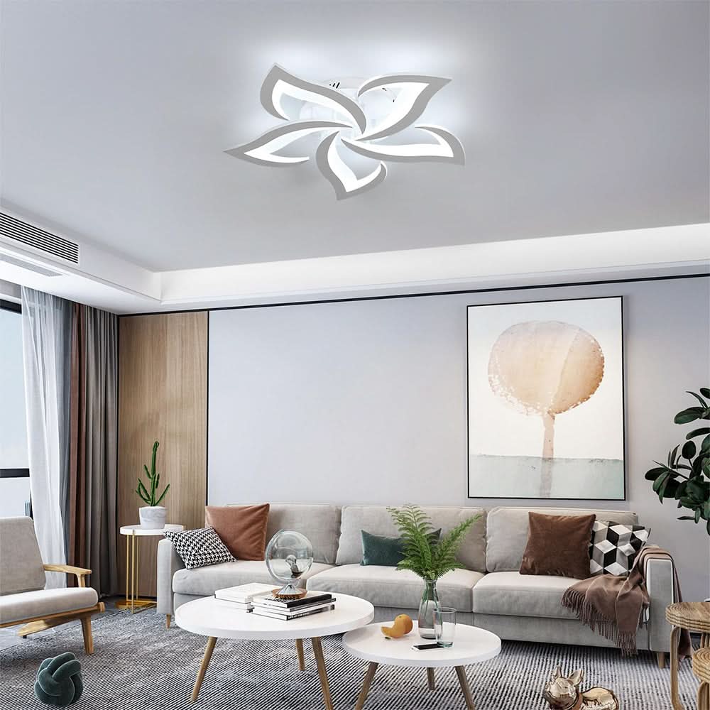 Lámpara de techo LED floral moderna para la decoración del hogar