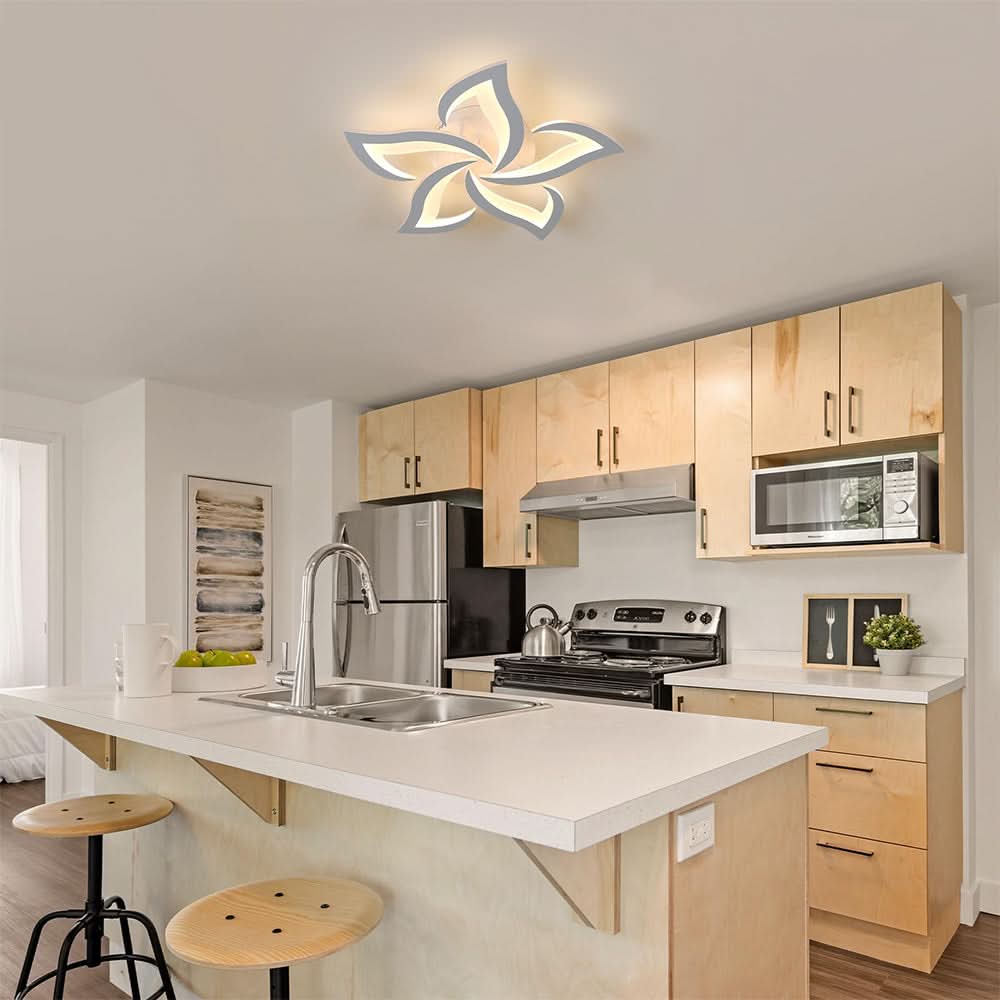 Lámpara de techo LED floral moderna para la decoración del hogar