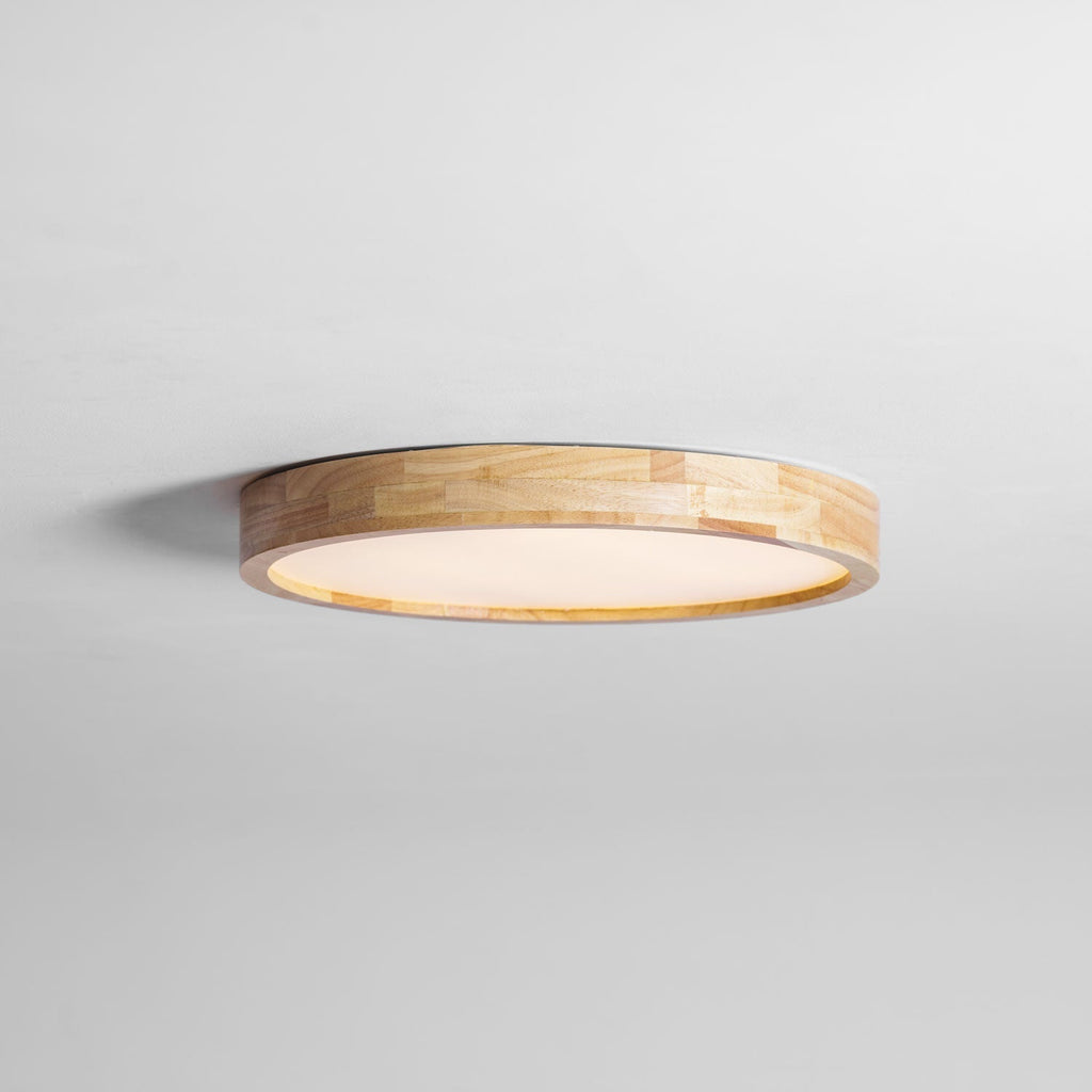 Lámpara de techo geométrica moderna de madera
