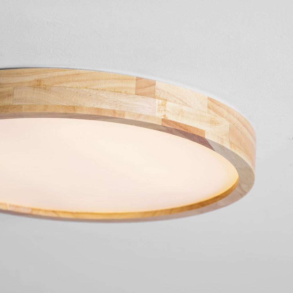Lámpara de techo geométrica moderna de madera