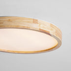 Lámpara de techo geométrica moderna de madera