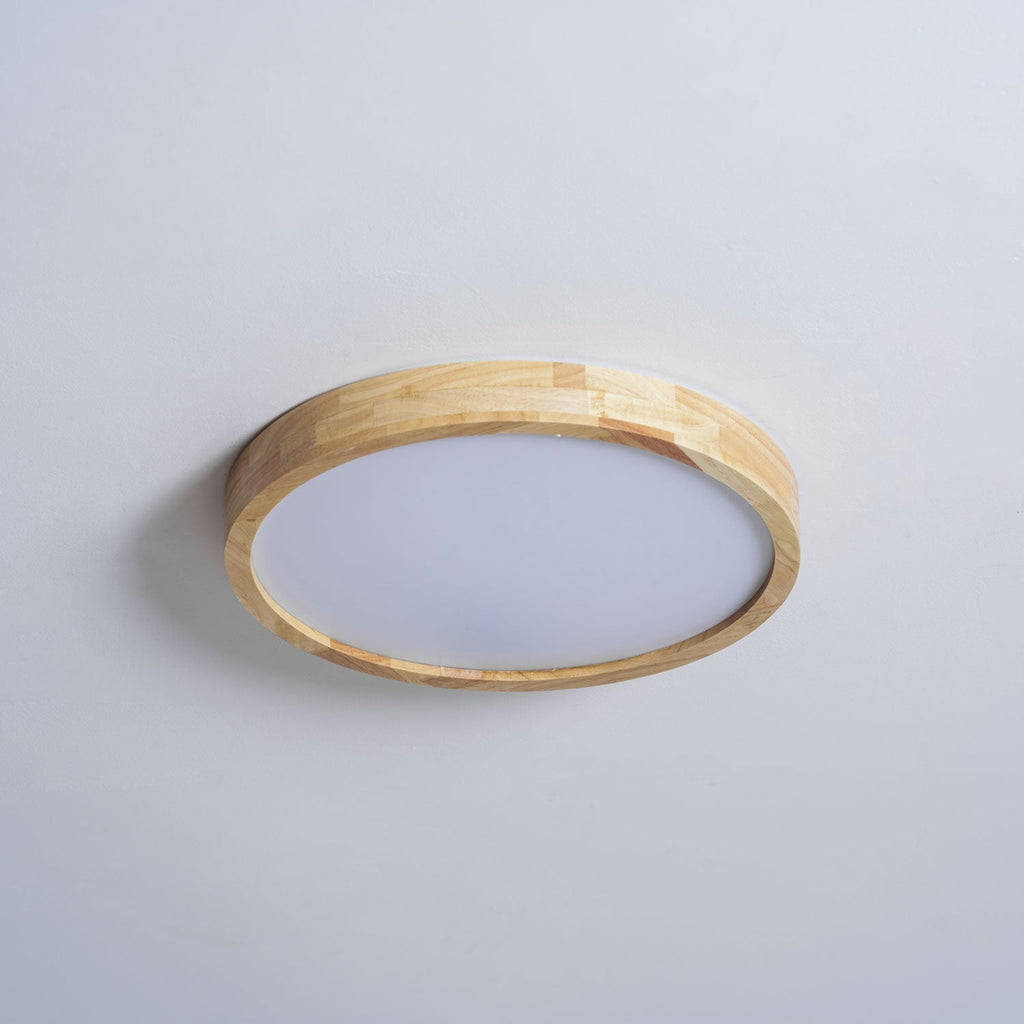 Lámpara de techo geométrica moderna de madera