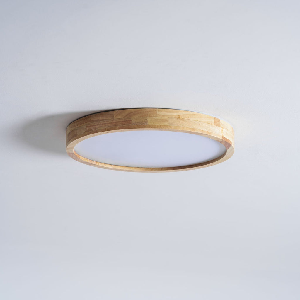 Lámpara de techo geométrica moderna de madera