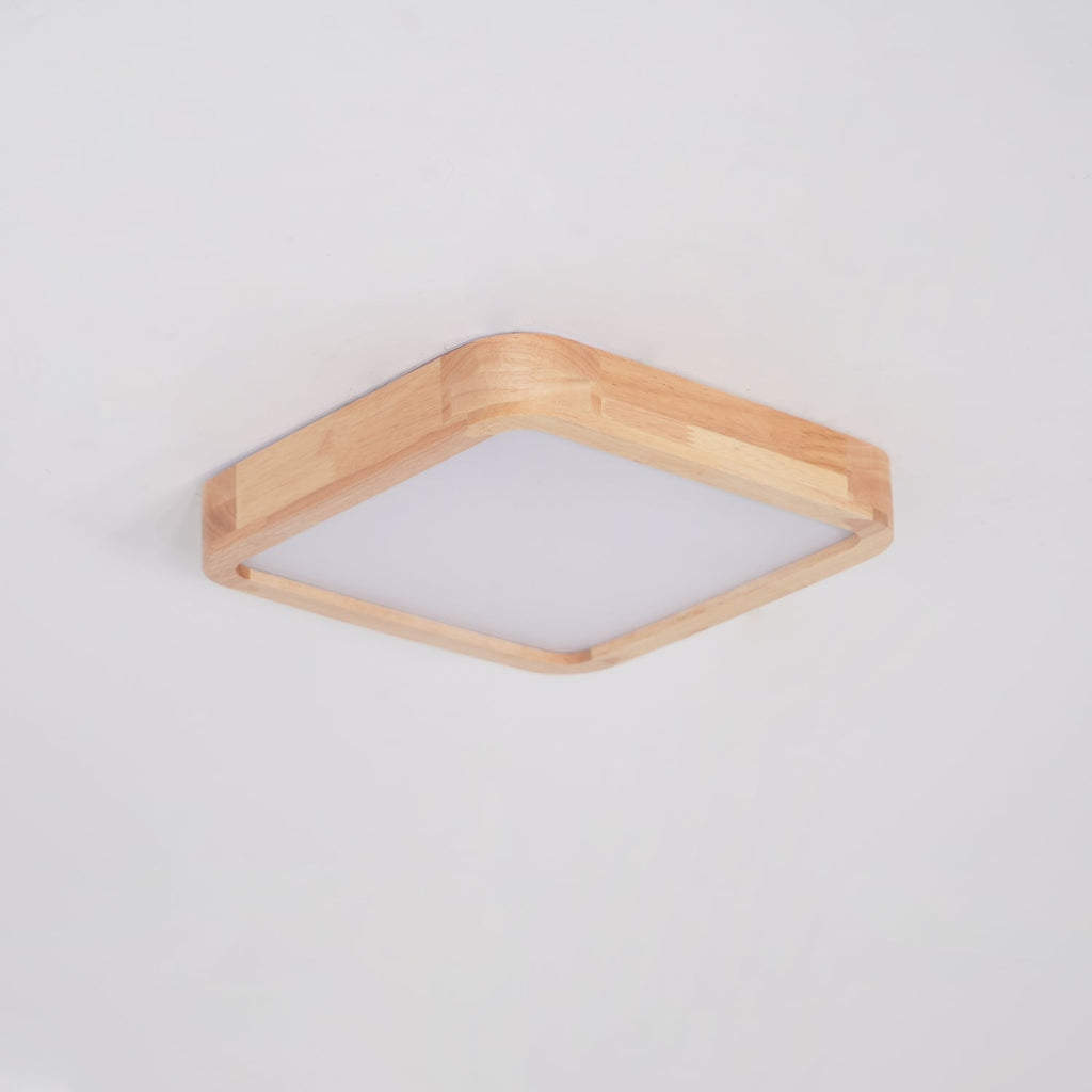 Lámpara de techo geométrica moderna de madera