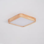 Lámpara de techo geométrica moderna de madera