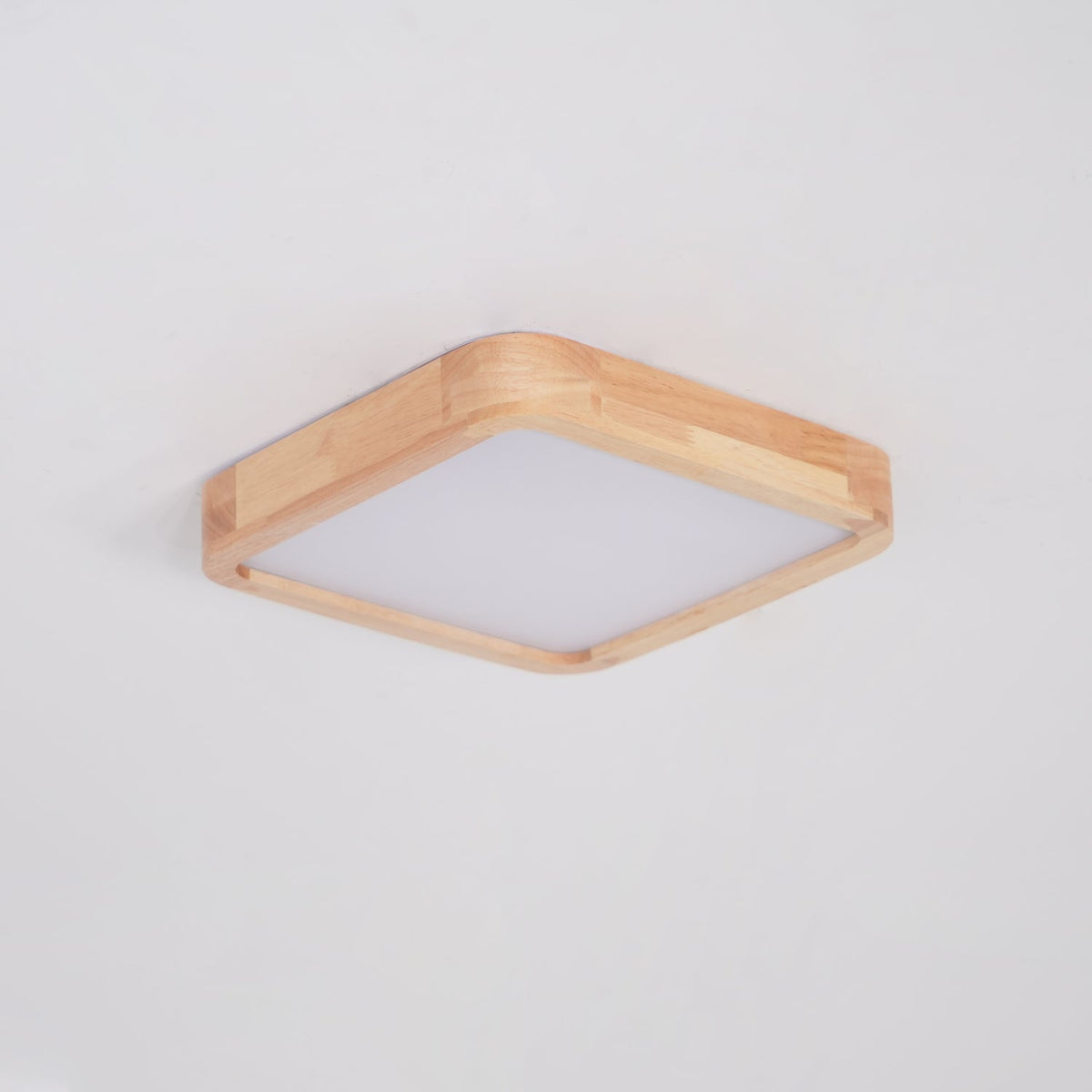 Lámpara de techo geométrica moderna de madera