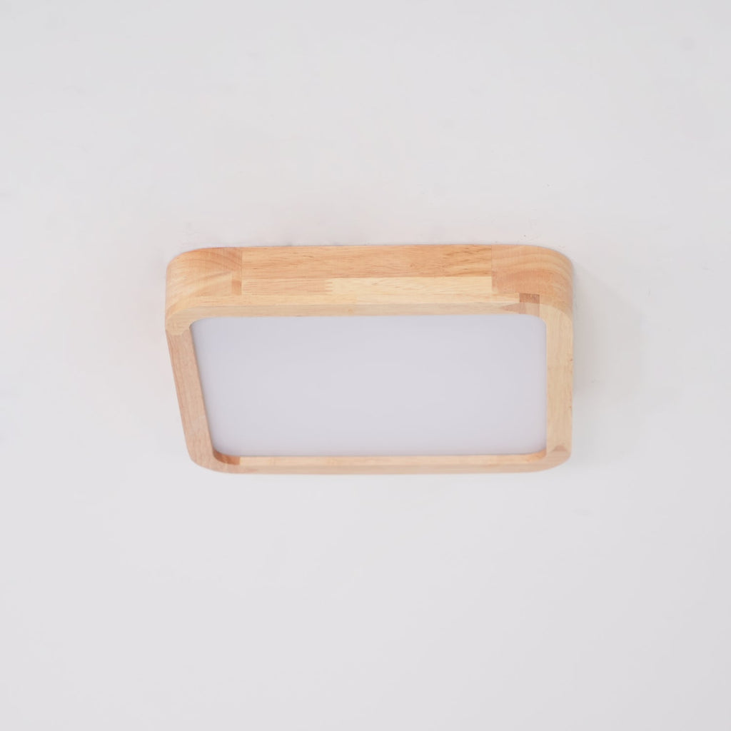 Lámpara de techo geométrica moderna de madera